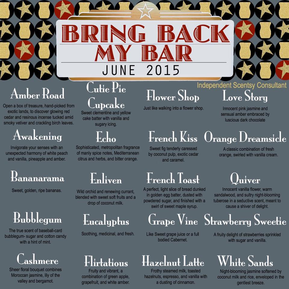 Scentsy Bring Back My Bar 2015