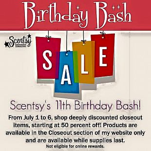 July Scentsy Sale