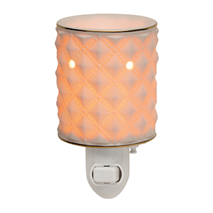 Diamond Milk Glass Scentsy Warmer