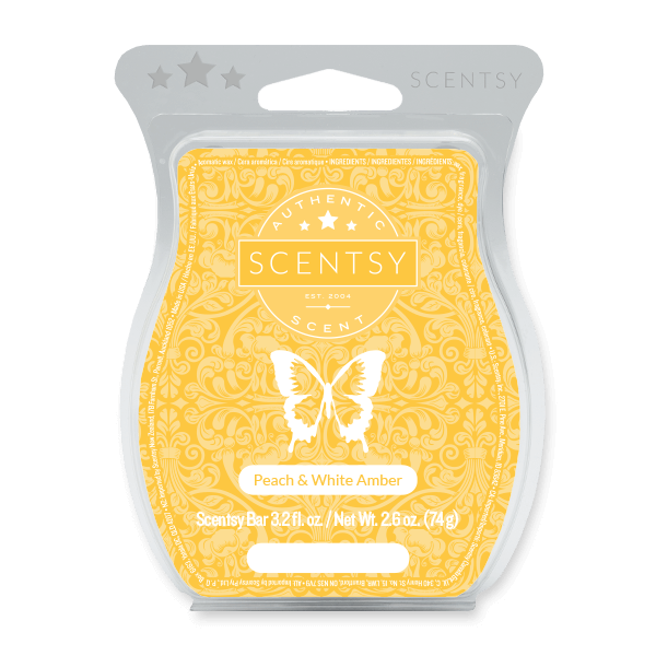 Peach & White Amber Scentsy Bar