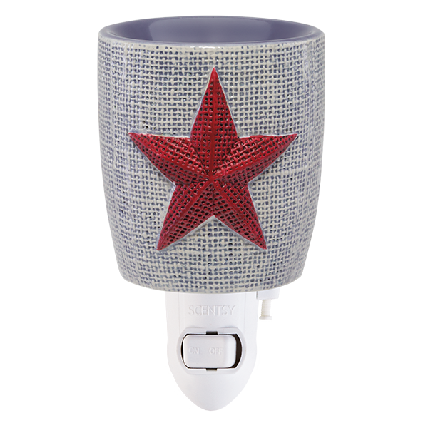 Burlap Star Mini Scentsy Warmer