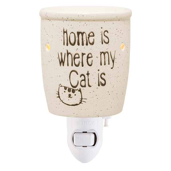 Home Is Where My Cat Is Mini Scentsy Warmer