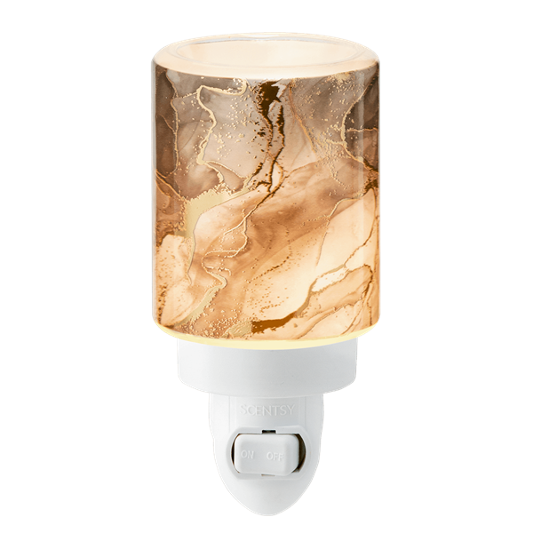 Gold Cracked Marble Mini Scentsy Warmer