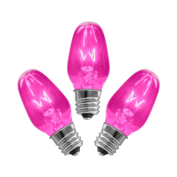 15-Watt Bulb - 3-pack - Pink