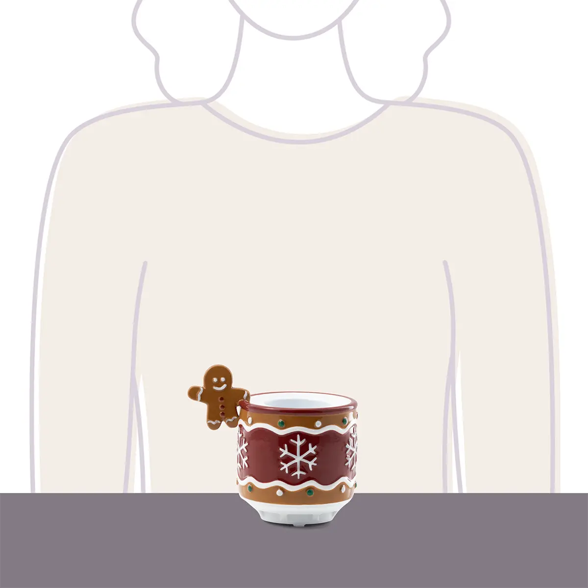 Gingerbread Man Tabletop Fan Diffuser - Image 3