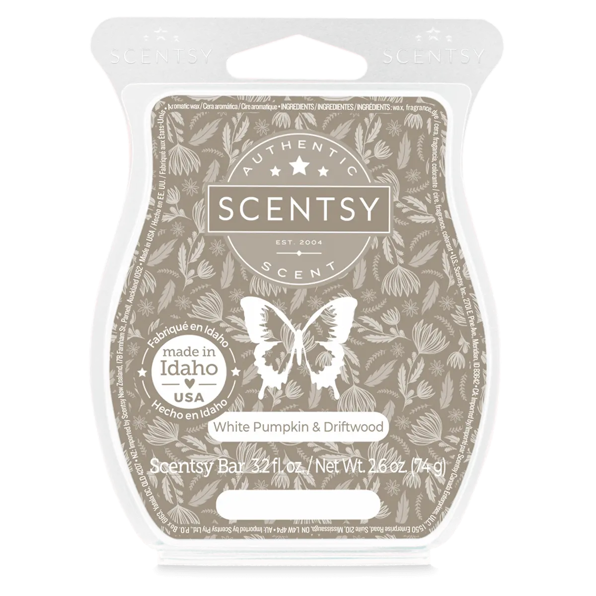 White Pumpkin & Driftwood Scentsy Bar