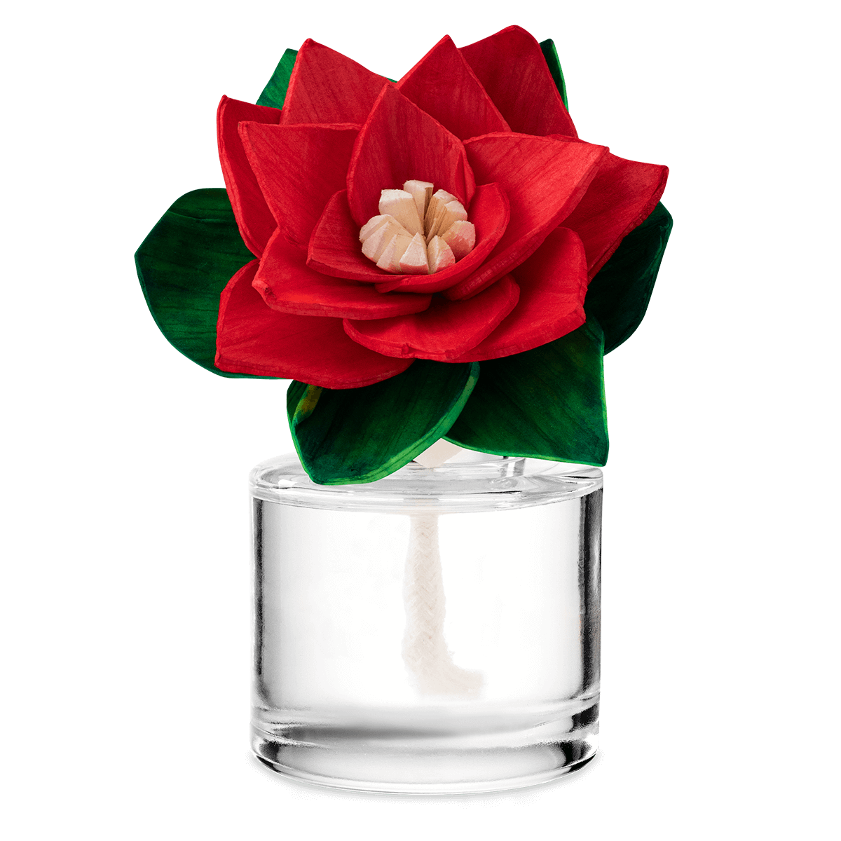 Frosted Fantasy - Radiant Red Poinsettia Fragrance Flower