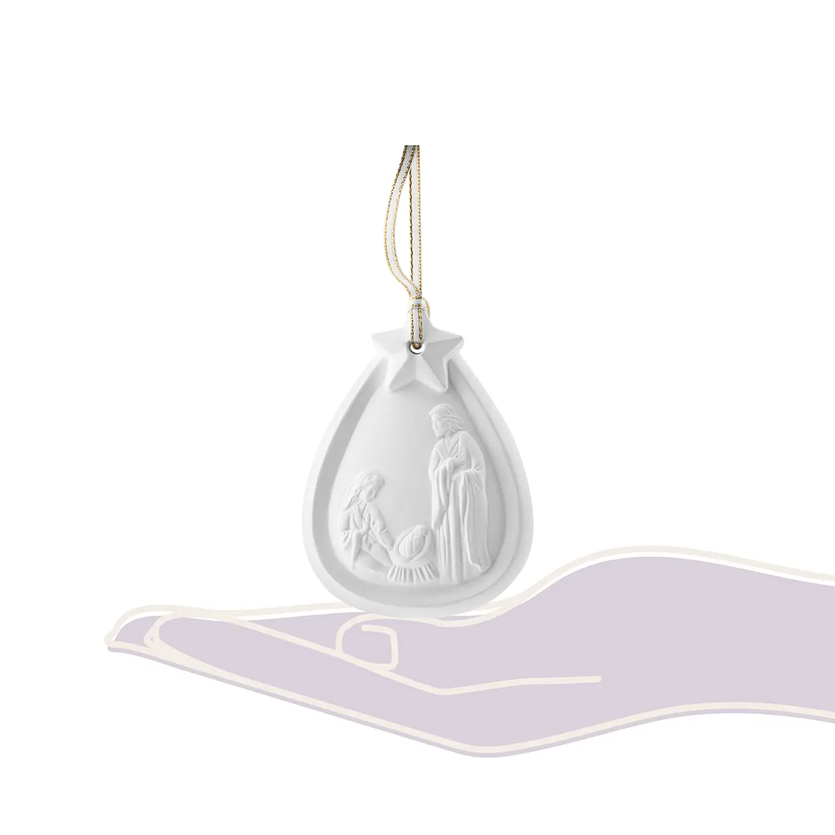 Nativity Porcelain Ornament - Image 4