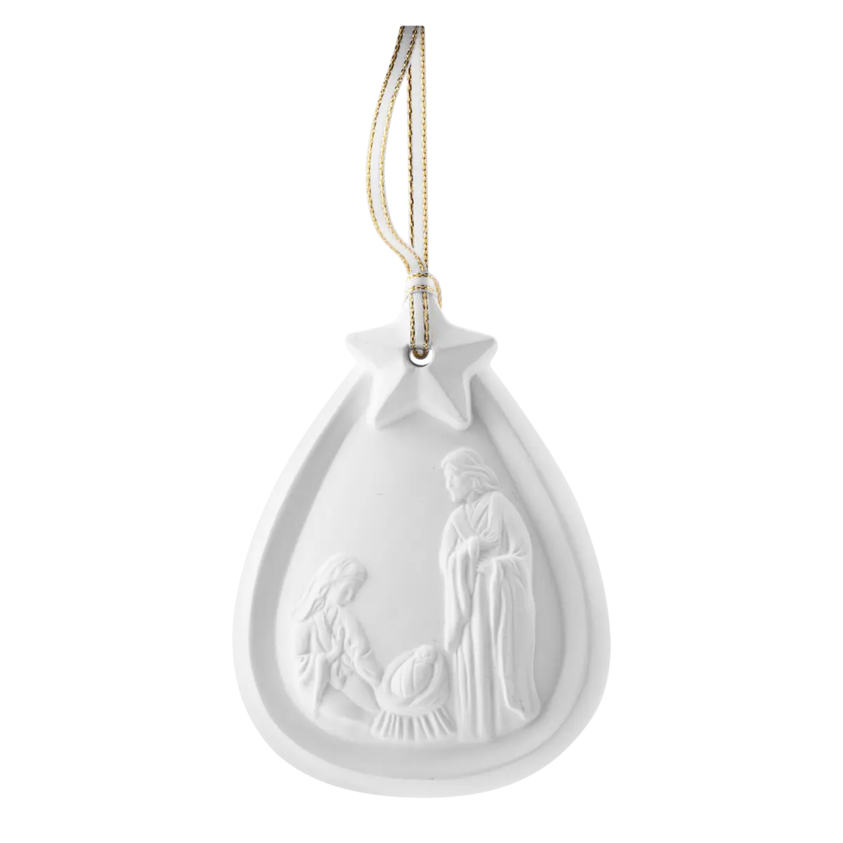 Nativity Porcelain Ornament