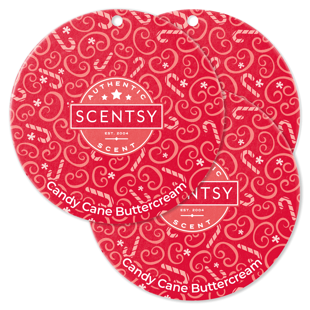 Candy Cane Buttercream Scent Circle 3-Pack
