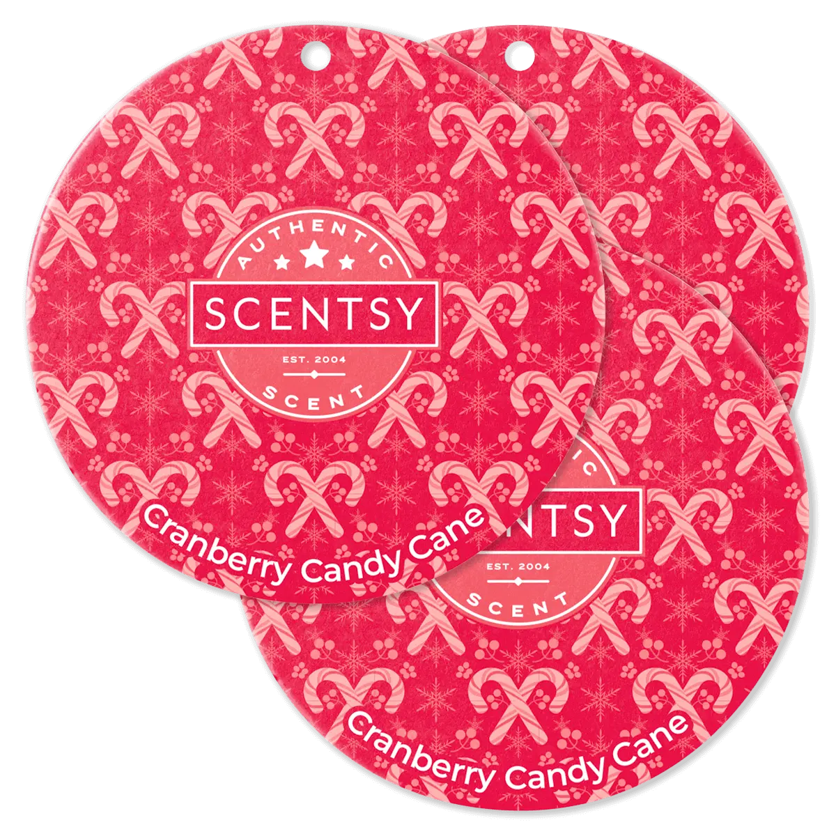 Cranberry Candy Cane  Scent Circle 3-Pack