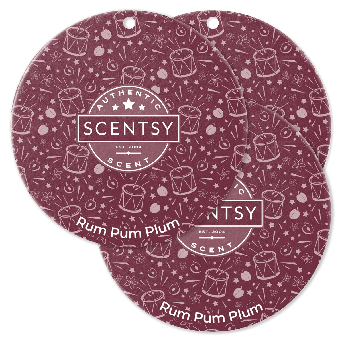Rum Pum Plum Scent Circle 3-Pack