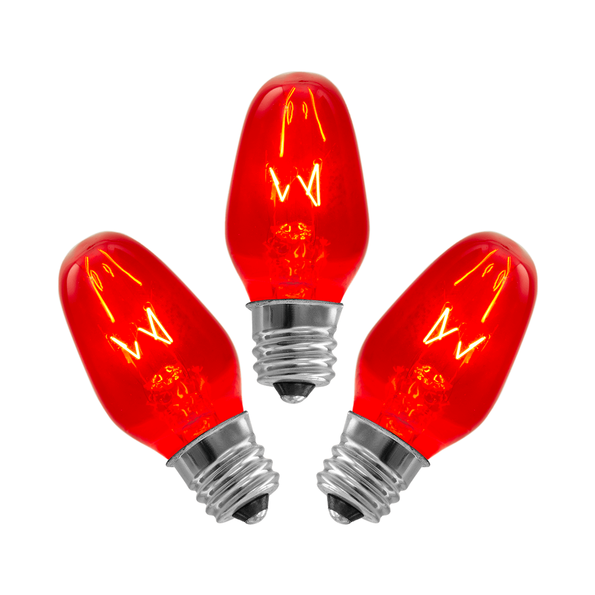 15-Watt Bulb - 3-pack - Red