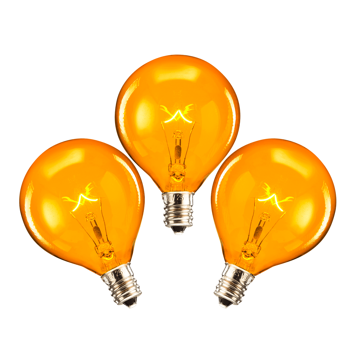 25-Watt Bulb - 3-pack - Orange