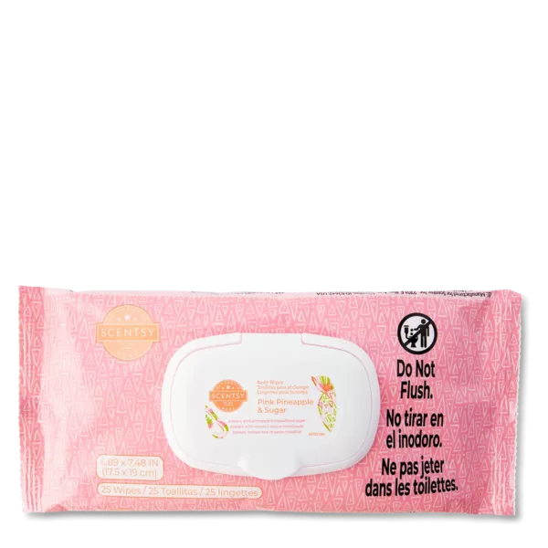 Pink Pineapple & Sugar Body Wipes