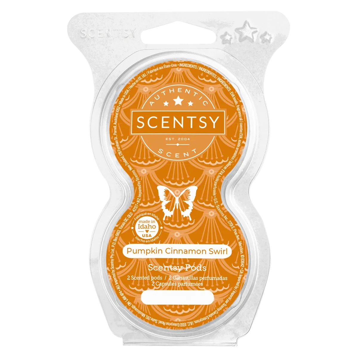 Pumpkin Cinnamon Swirl Scentsy Pod Twin Pack