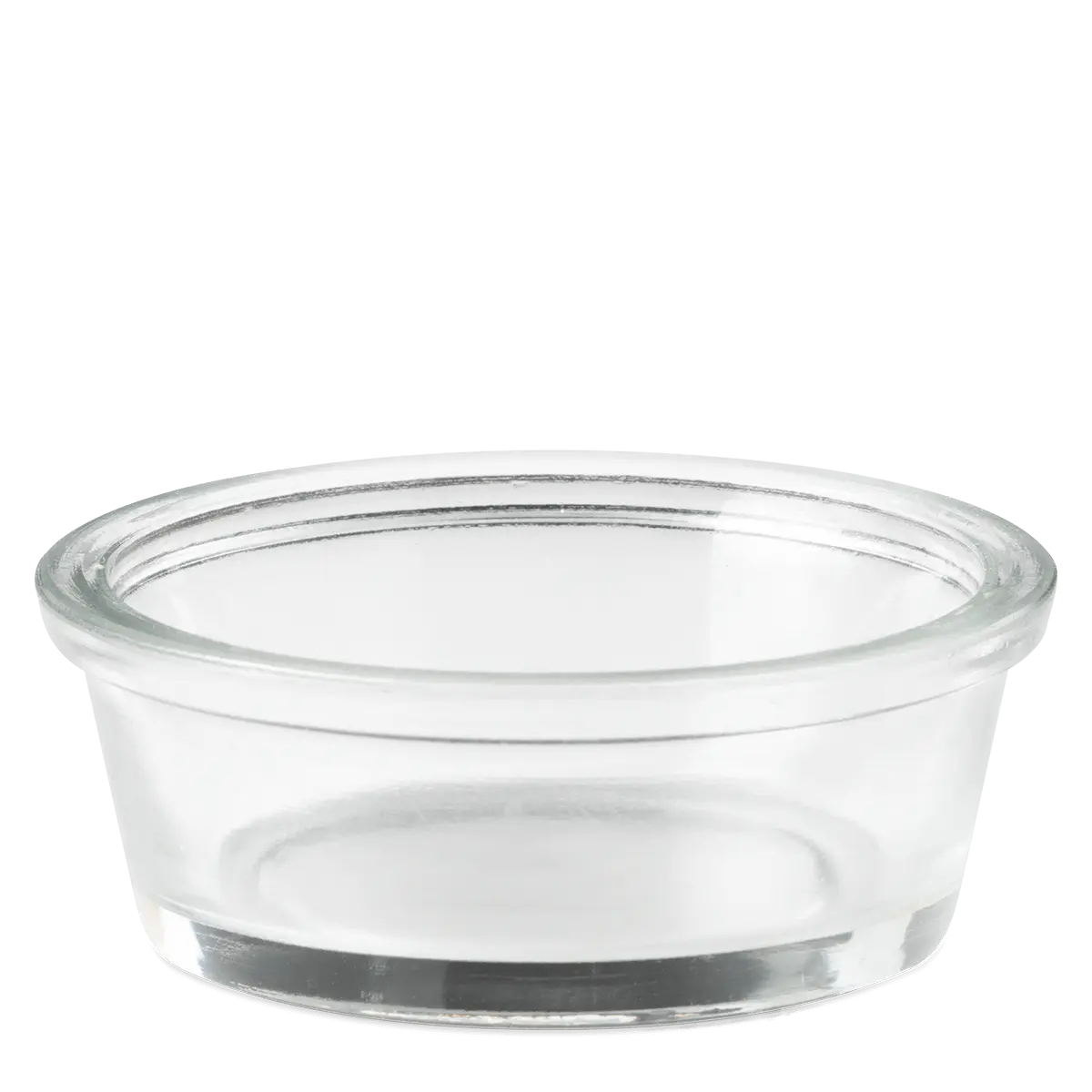 Clear Glass Round Lip replacement dish (80x25 mm)