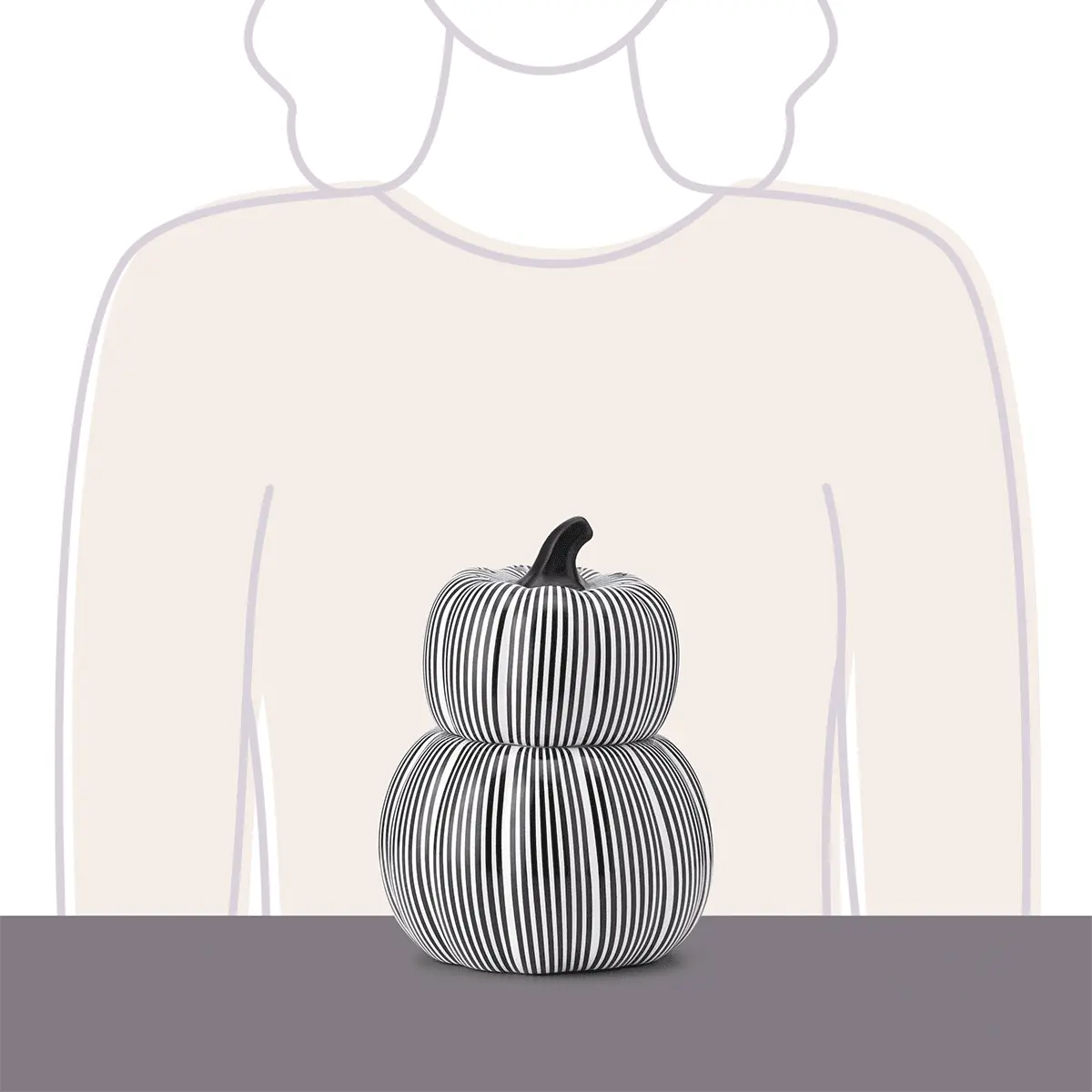 Courtly Striped Pumpkin Warmer - Image 3