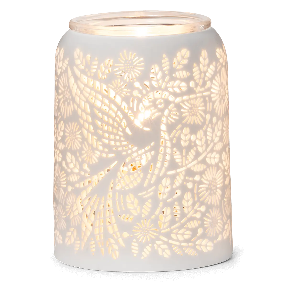 Etched Hummingbird Warmer