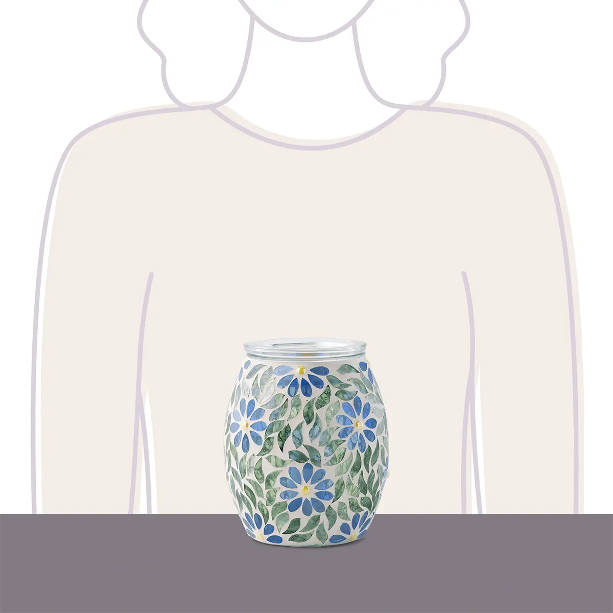 Periwinkle Petals Warmer - Image 4