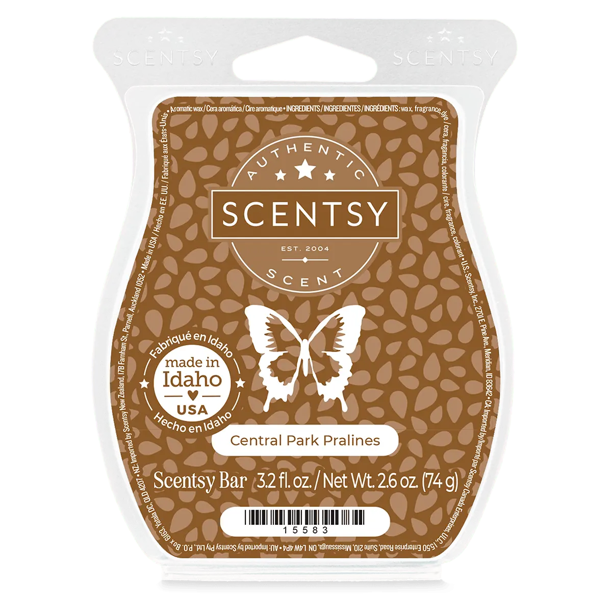 Central Park Pralines Scentsy Bar
