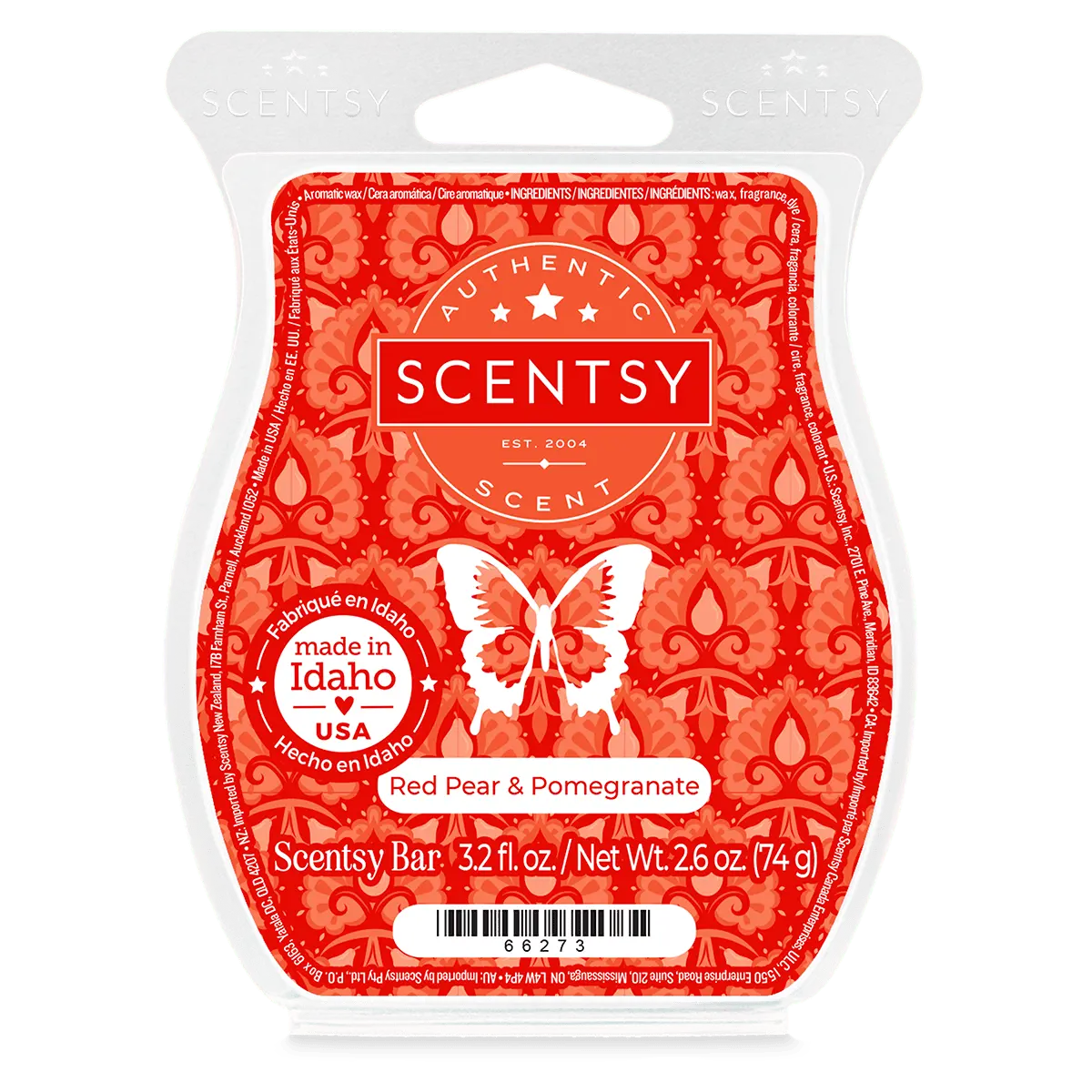Red Pear & Pomegranate Scentsy Bar