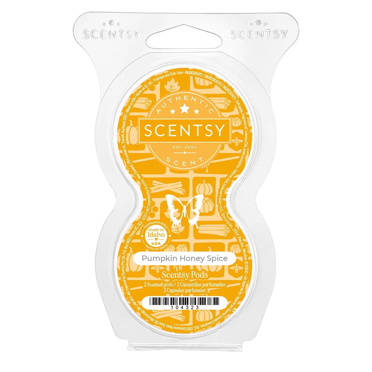 Pumpkin Honey Spice Scentsy Pod Twin Pack