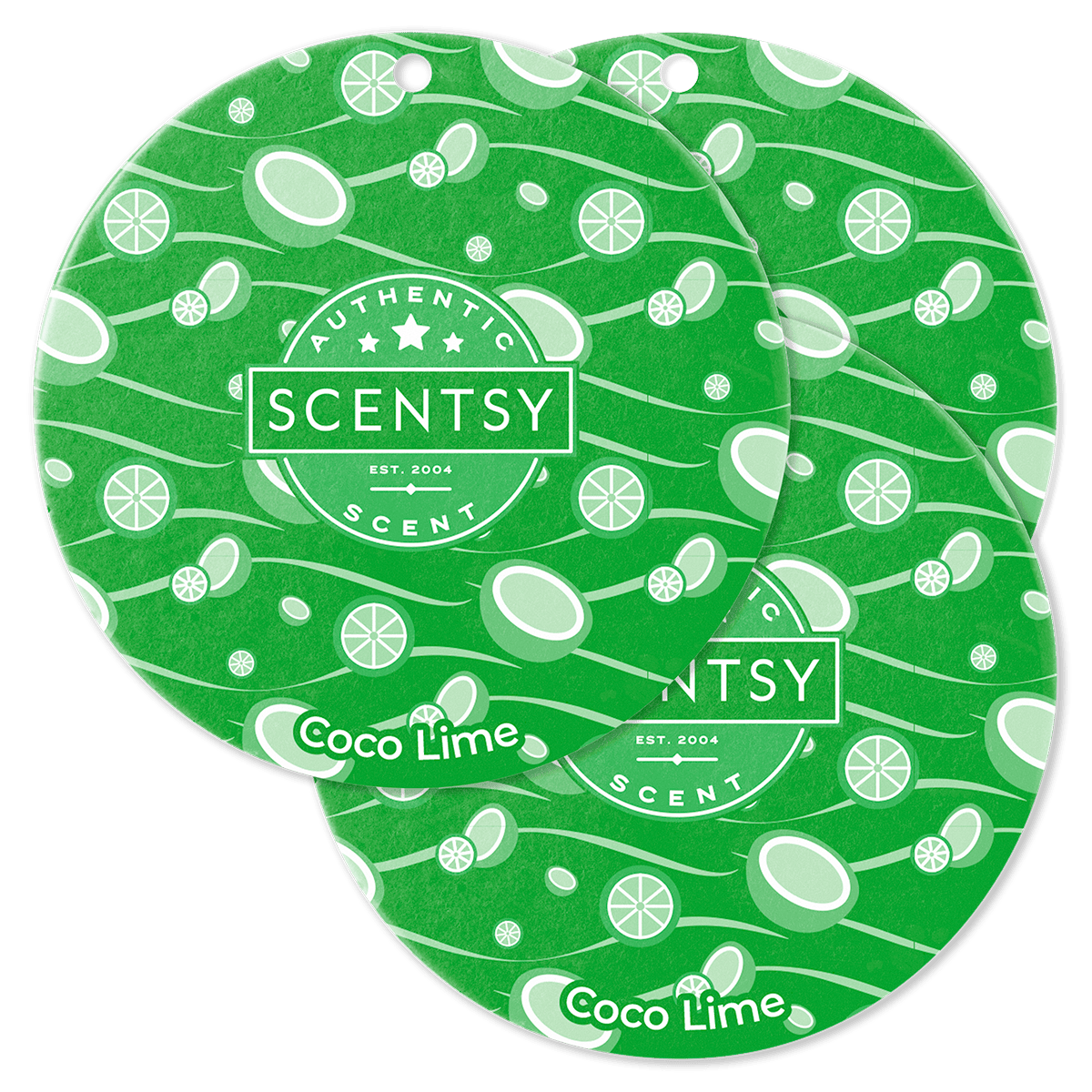 Coco Lime Scent Circle 3-Pack