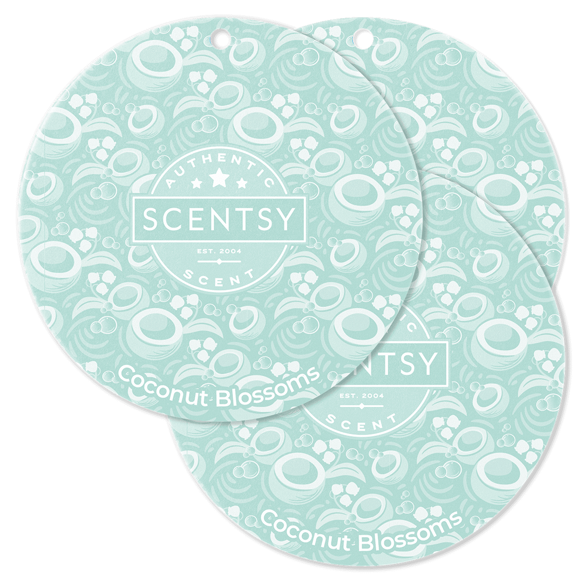Coconut Blossoms Scent Circle 3-Pack