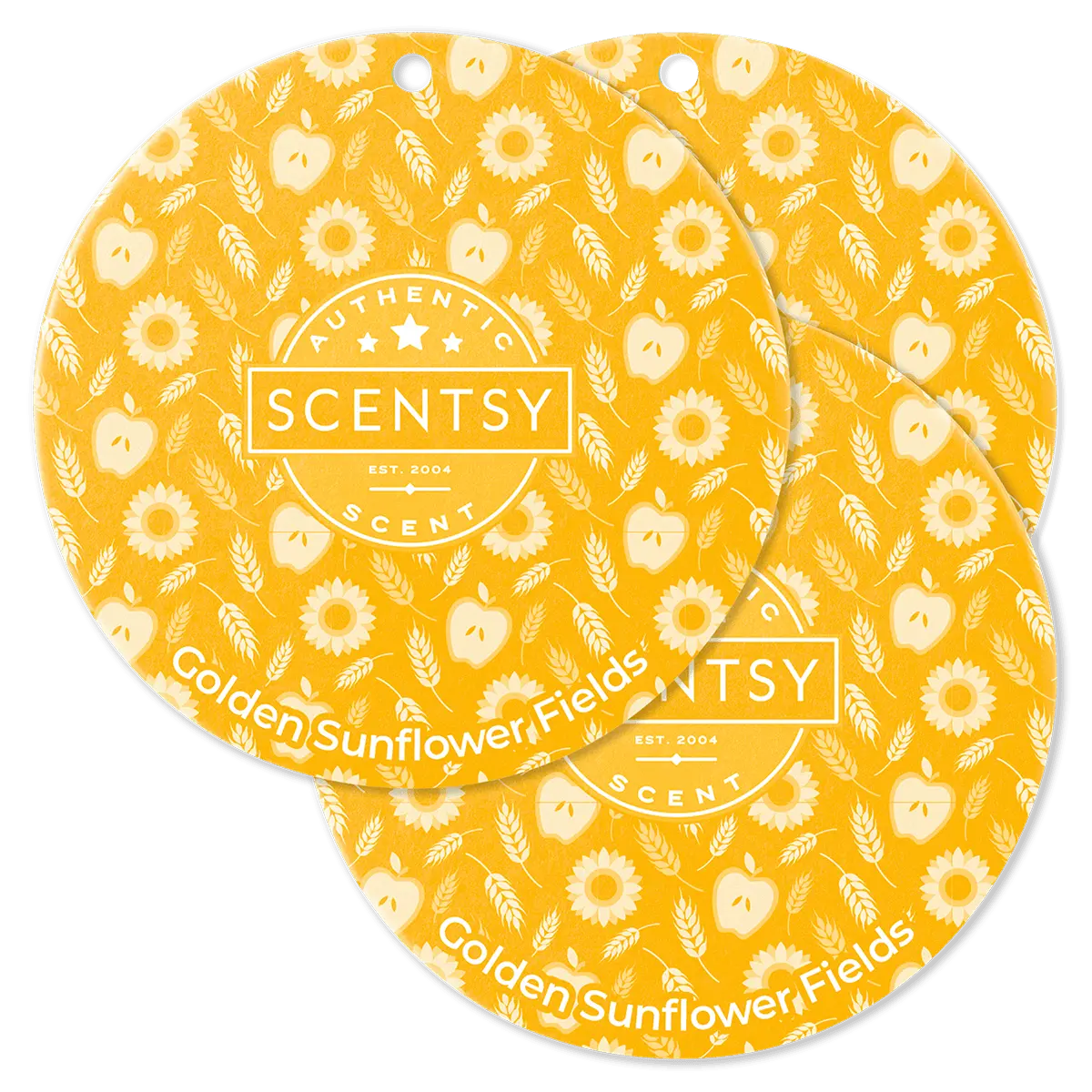 Golden Sunflower Fields Scent Circle 3-Pack