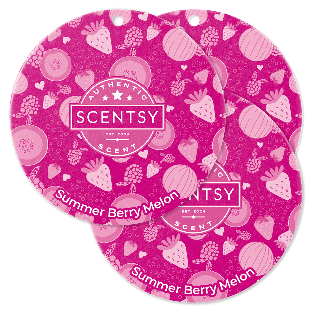 Summer Berry Melon Scent Circle 3-Pack
