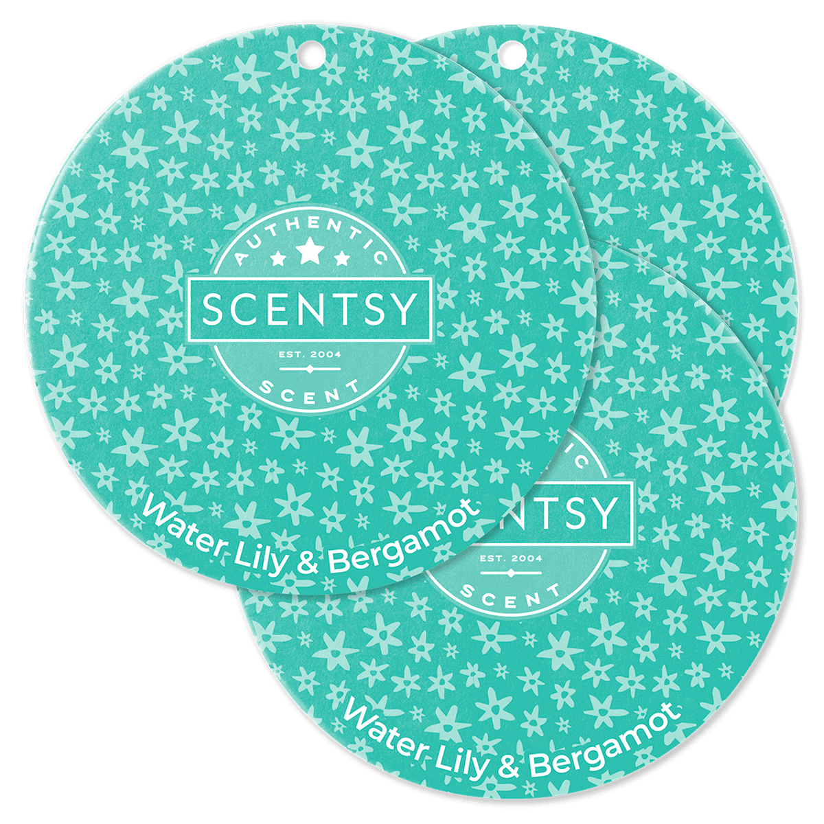 Water Lily & Bergamot Scent Circle 3-Pack