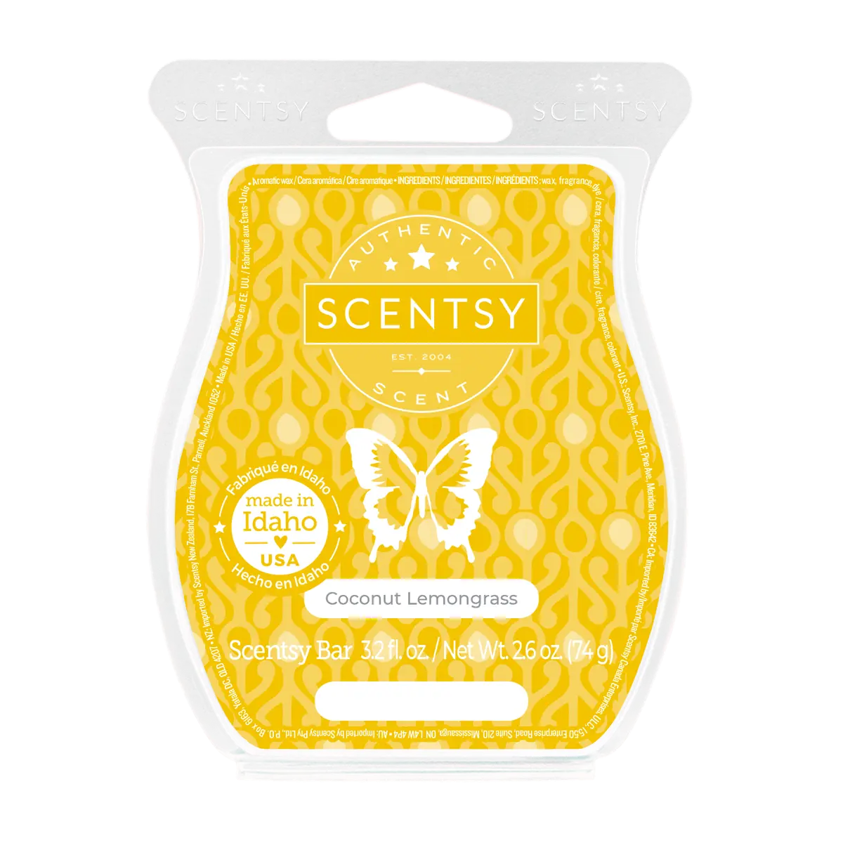 Coconut Lemongrass Scentsy Bar