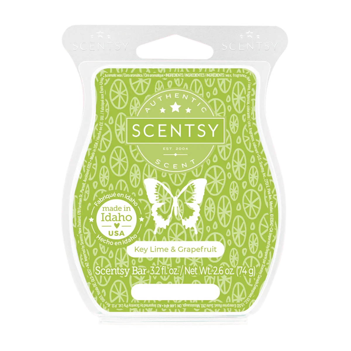 Key Lime & Grapefruit Scentsy Bar