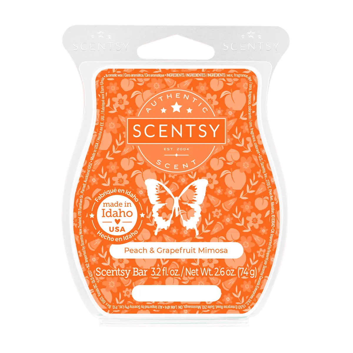 Peach & Grapefruit Mimosa Scentsy Bar