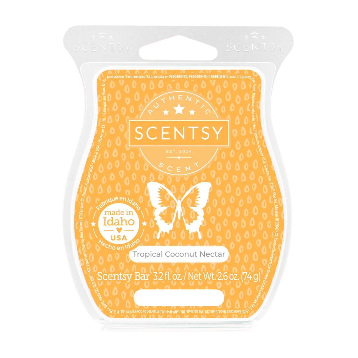 Tropical Coconut Nectar Scentsy Bar