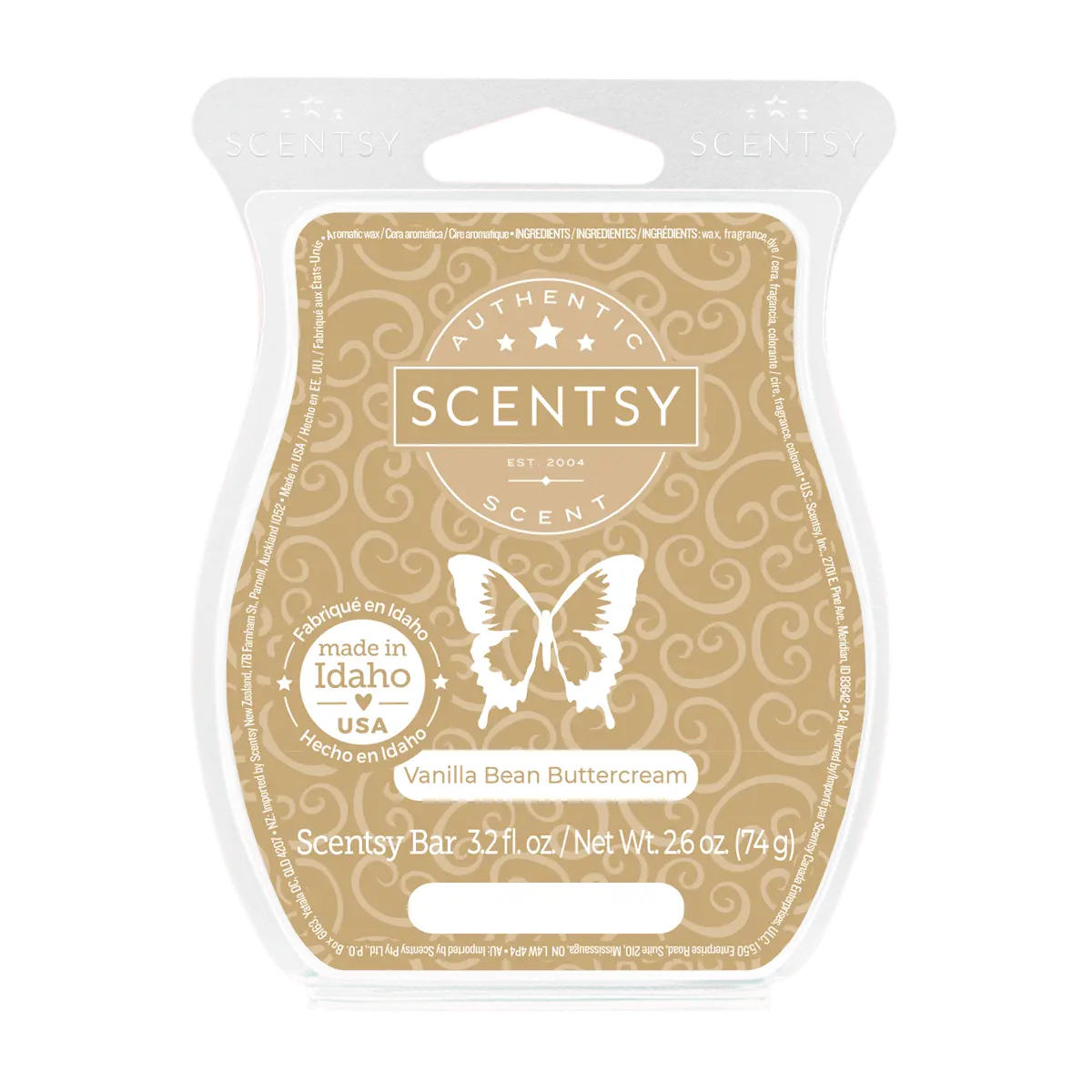 Vanilla Bean Buttercream Scentsy Bar