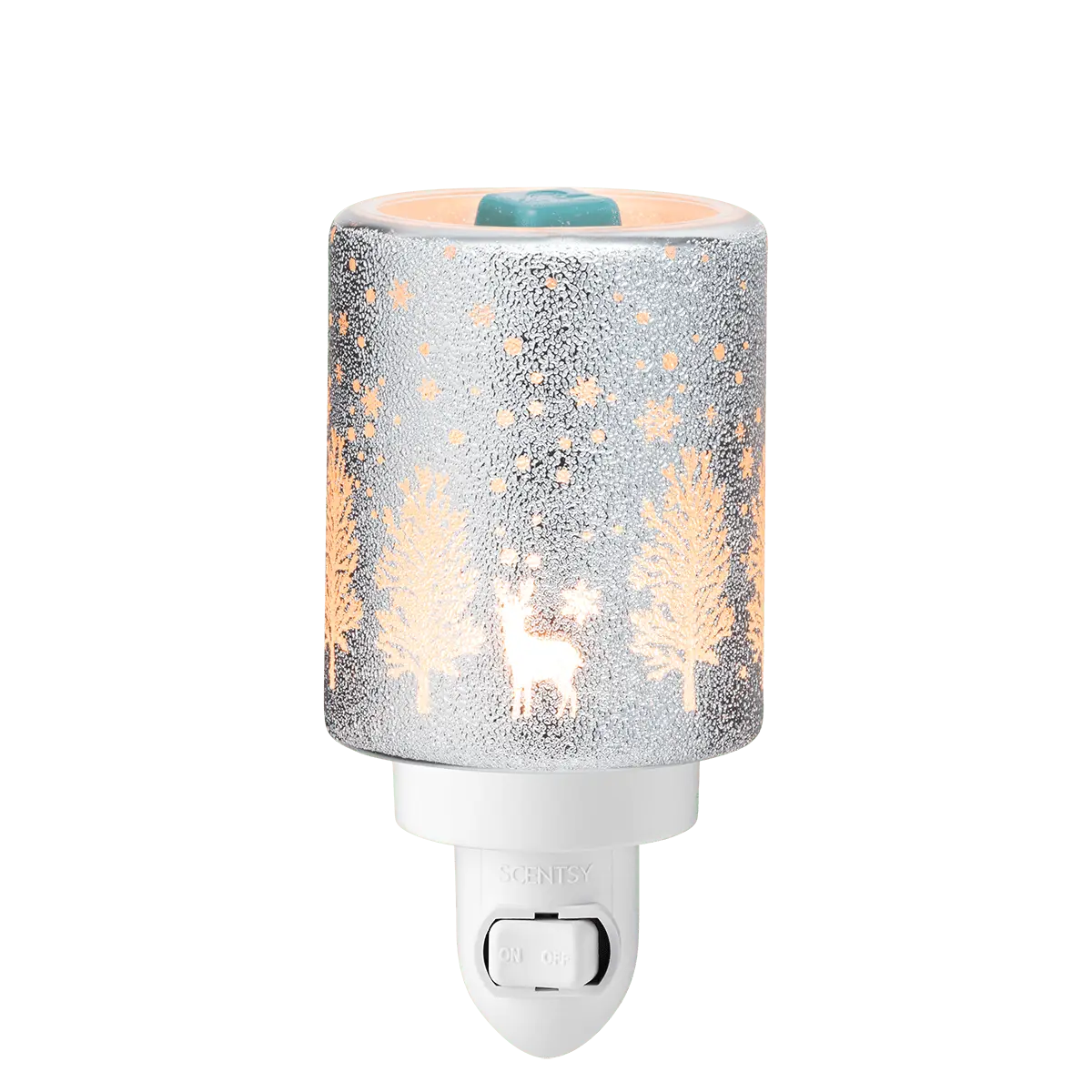Snowy Glitter Grove Mini Warmer