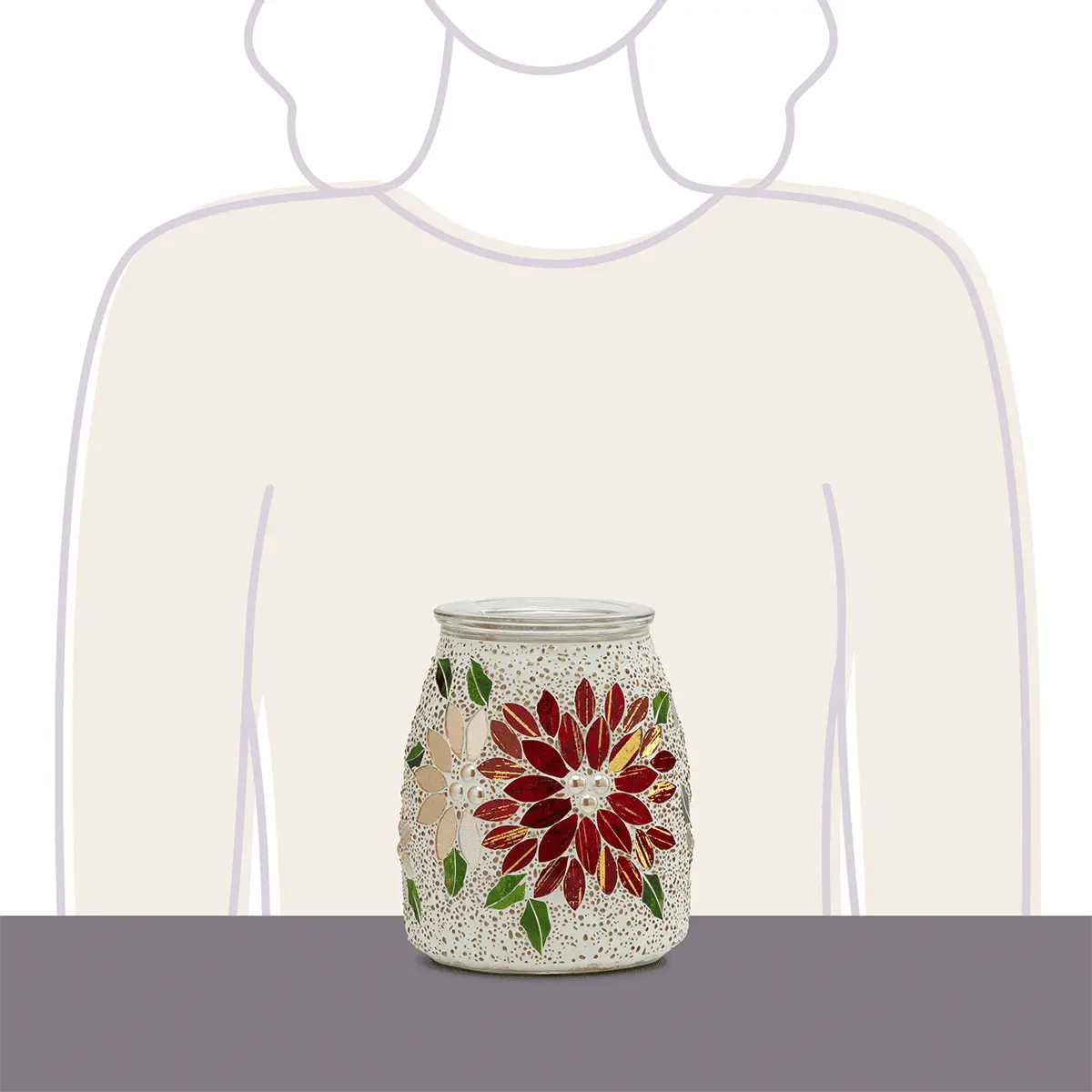 Luminous Poinsettia Warmer - Image 4