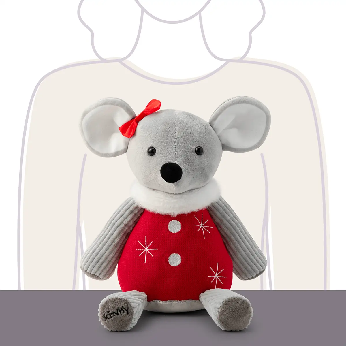Crystal the Christmas Mouse Scentsy Buddy - Image 5