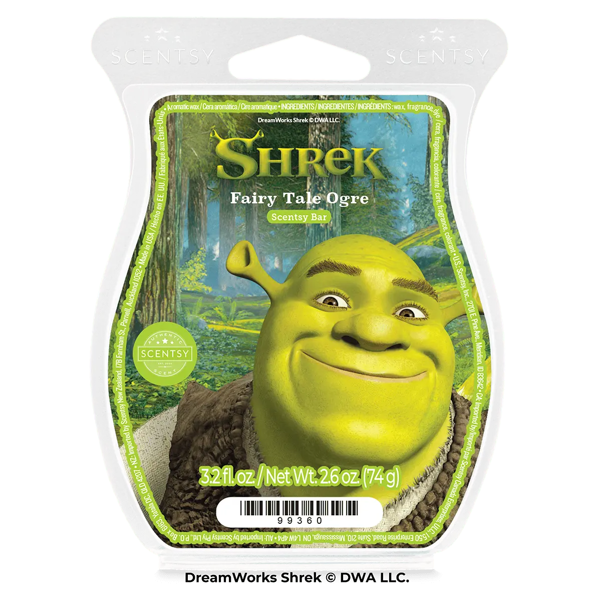 Shrek: Fairy Tale Ogre – Scentsy Bar