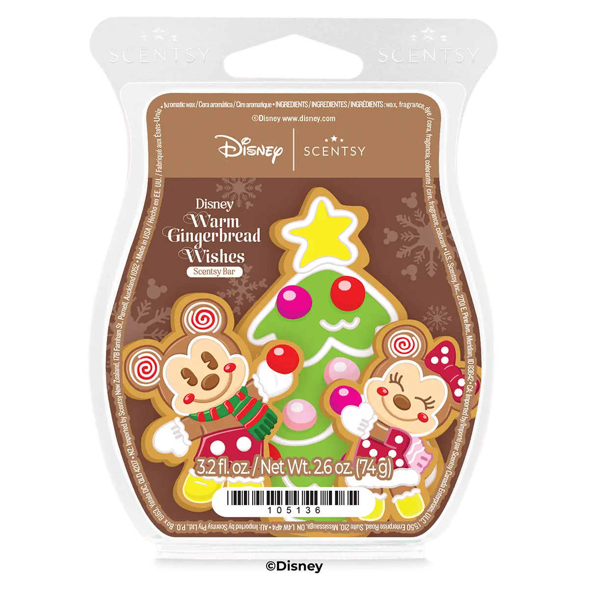 Disney: Warm Gingerbread Wishes – Scentsy Bar