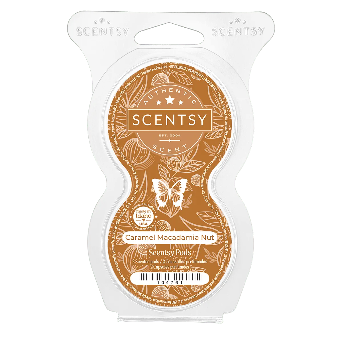 Caramel Macadamia Nut Scentsy Pod Twin Pack