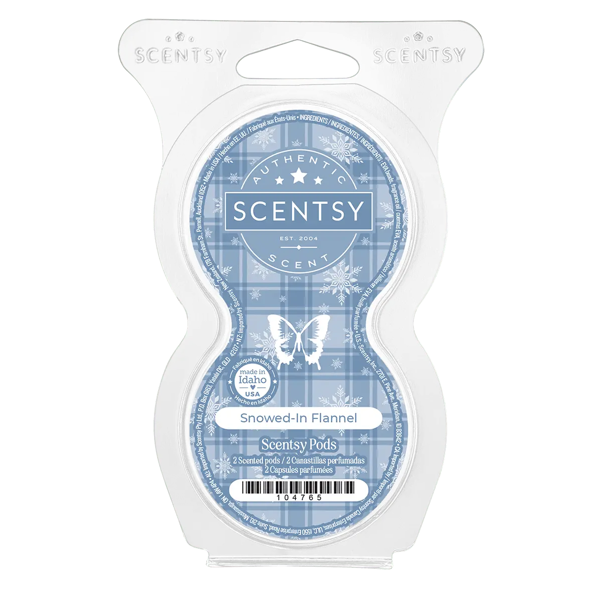 Snowed-In Flannel Scentsy Pod Twin Pack
