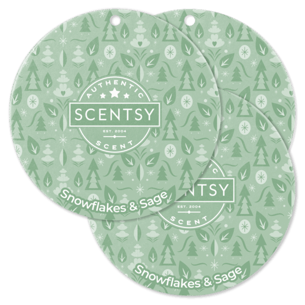 Snowflakes & Sage Scent Circle 3-Pack