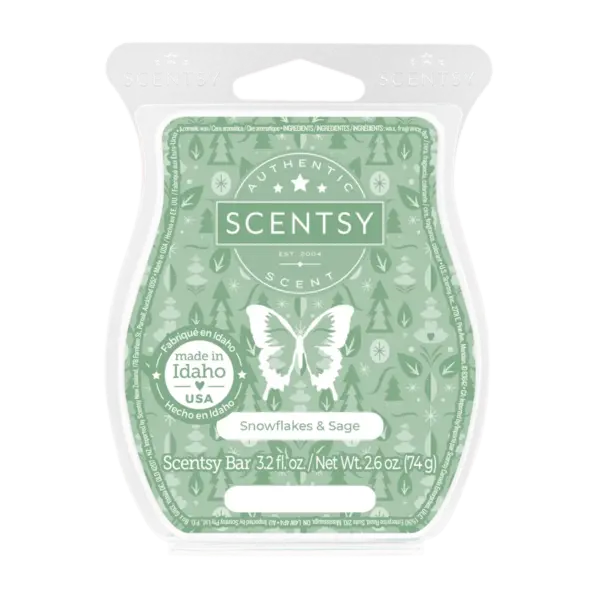 Snowflakes & Sage Scentsy Bar