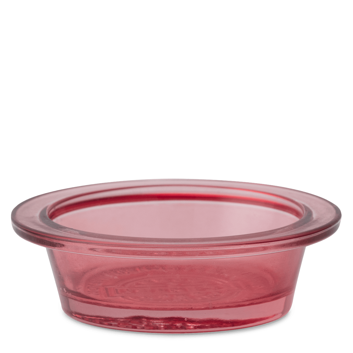 Pink Glass Dish (Round Lip 84 mm x 27 mm)