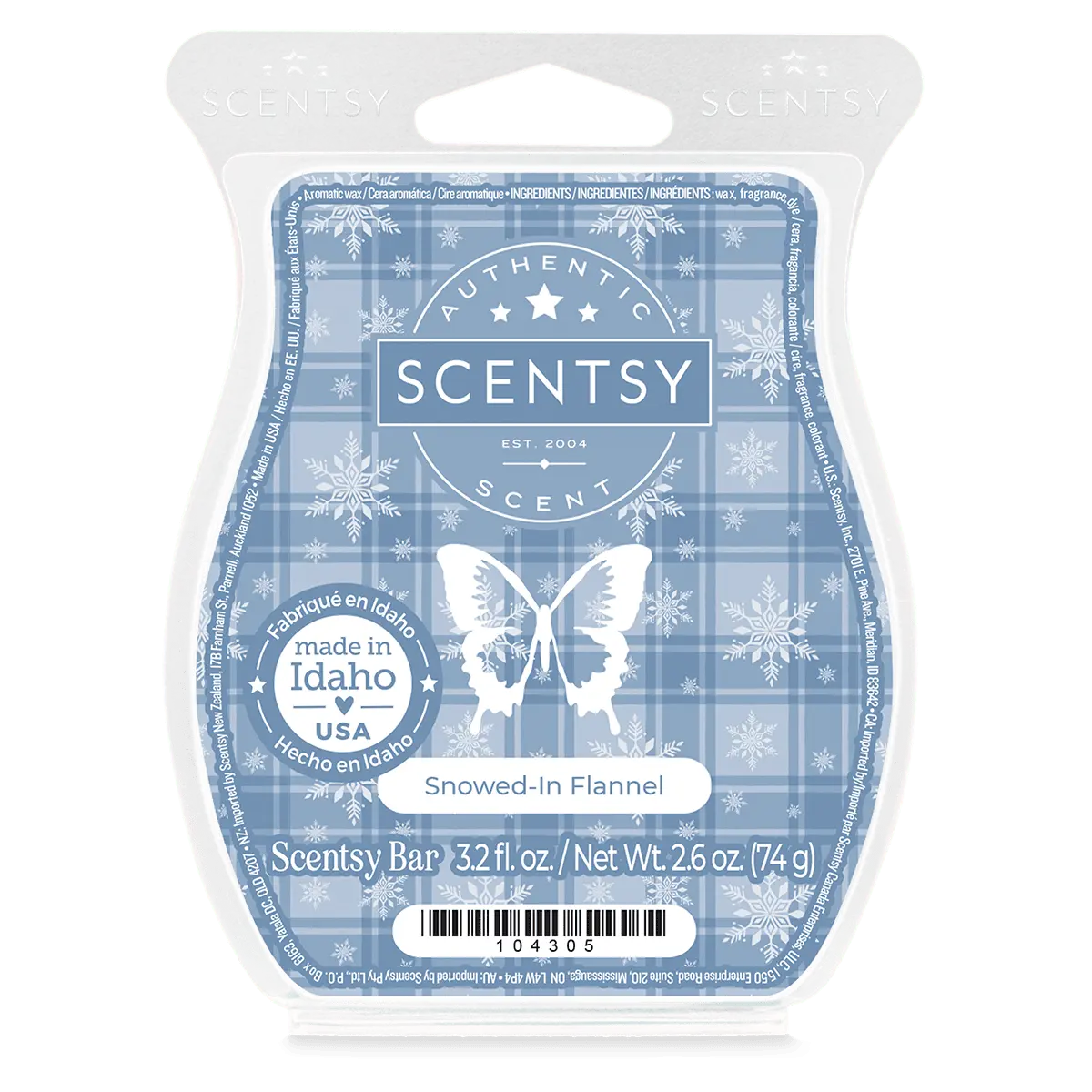 Snowed-In Flannel Scentsy Bar