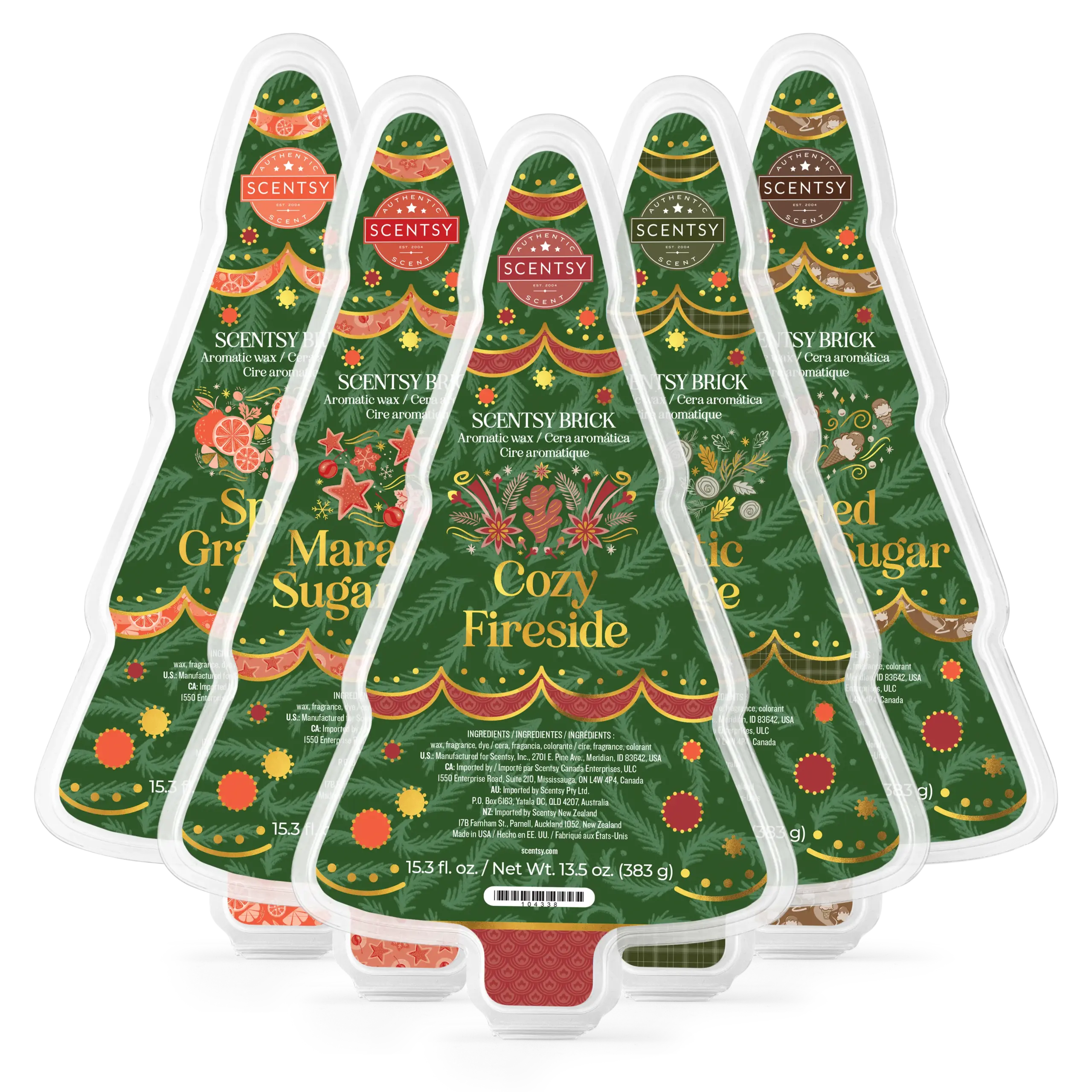 Holiday Scentsy Brick 5-pack