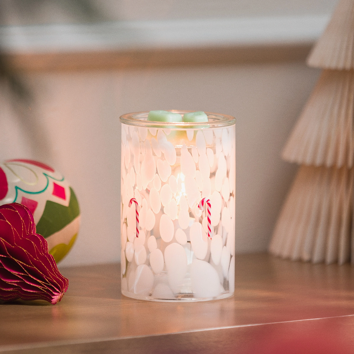 Candy Cane – Confetti Glass Warmer - Image 3